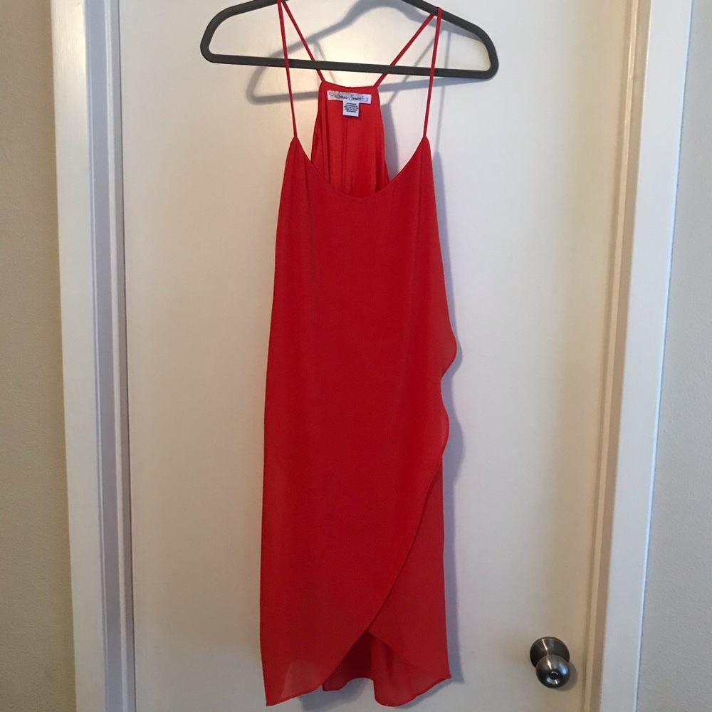 Bright Orange Shift Dress